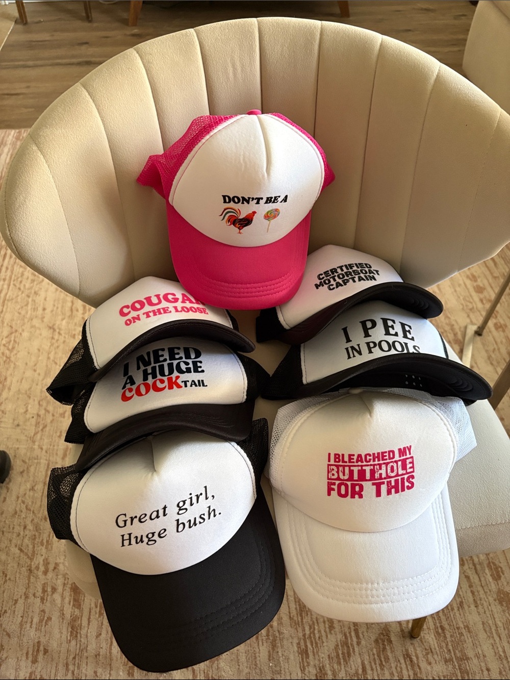 Bachelorette party group hats